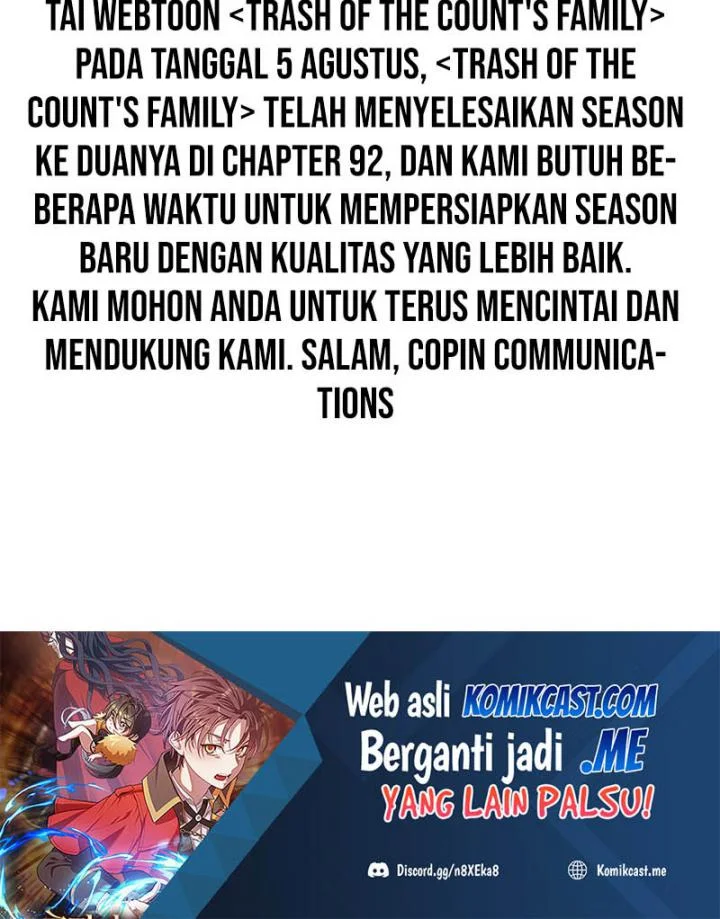 Trash of the Count’s Family Chapter 92 Gambar 58