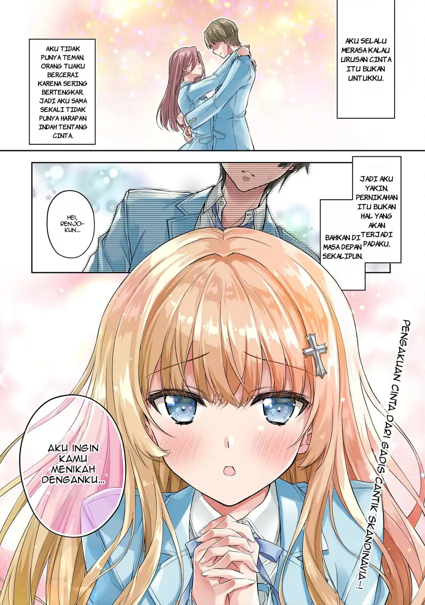 Manga Tsundere Hokuou Bishoujo no Classmate ga, Konyakusha ni Natta Totan ni Dere Ippentou ni Natte Shimatta Ken ni Tsuite Chapter 1 gambar nomor 2