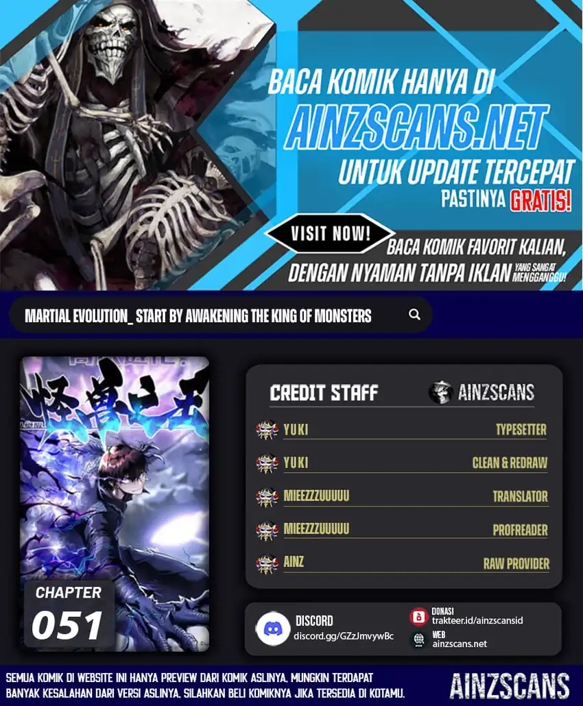 Komik Ultimate Martial Evolution: Begin by Awakening the King of Monsters Chapter 51 gambar nomor 1