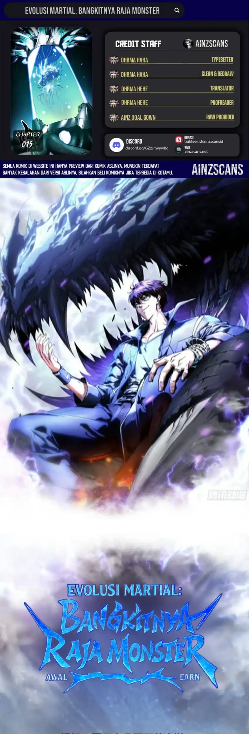 Komik Ultimate Martial Evolution: Begin by Awakening the King of Monsters Chapter 75 gambar nomor 1