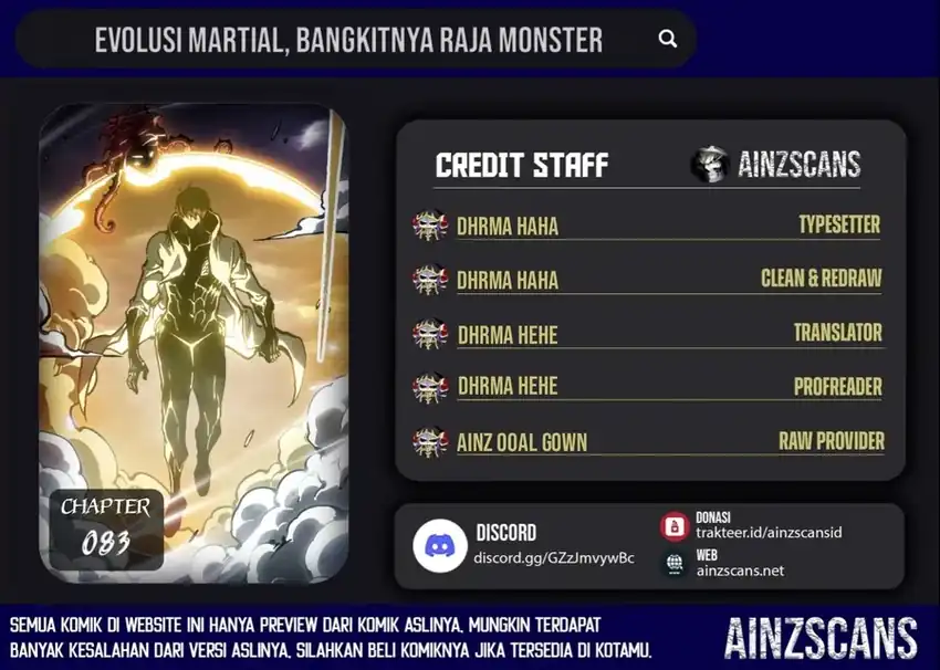 Komik Ultimate Martial Evolution: Begin by Awakening the King of Monsters Chapter 83 gambar nomor 1