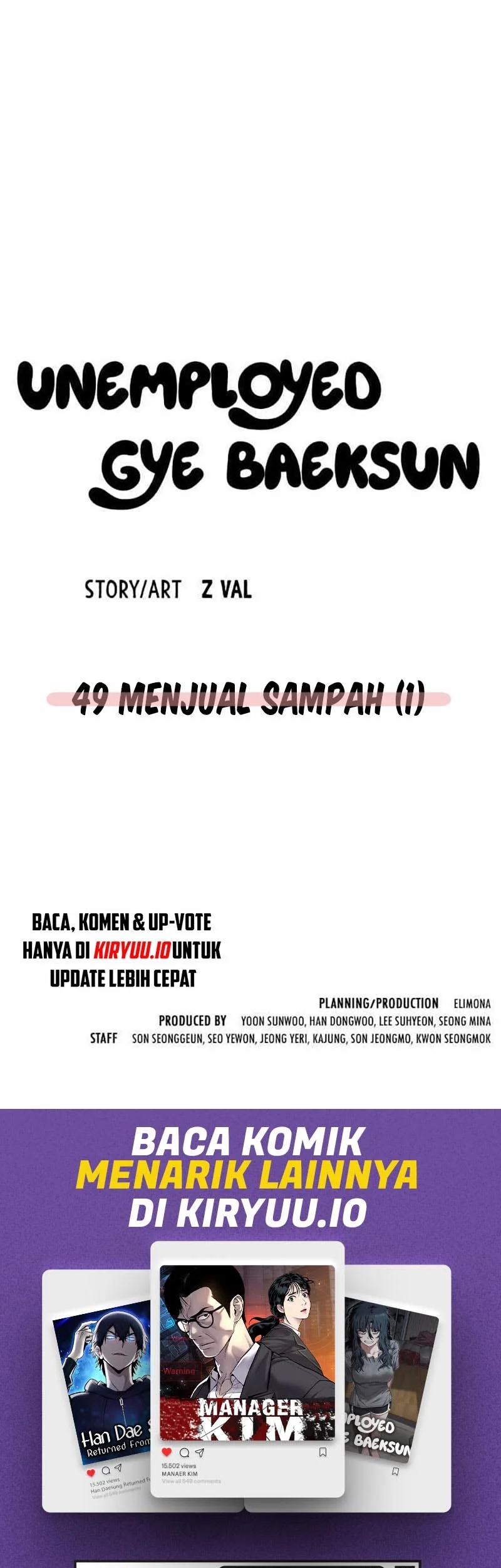 Unemployed Gye Baek Soon Chapter 49 Gambar 53