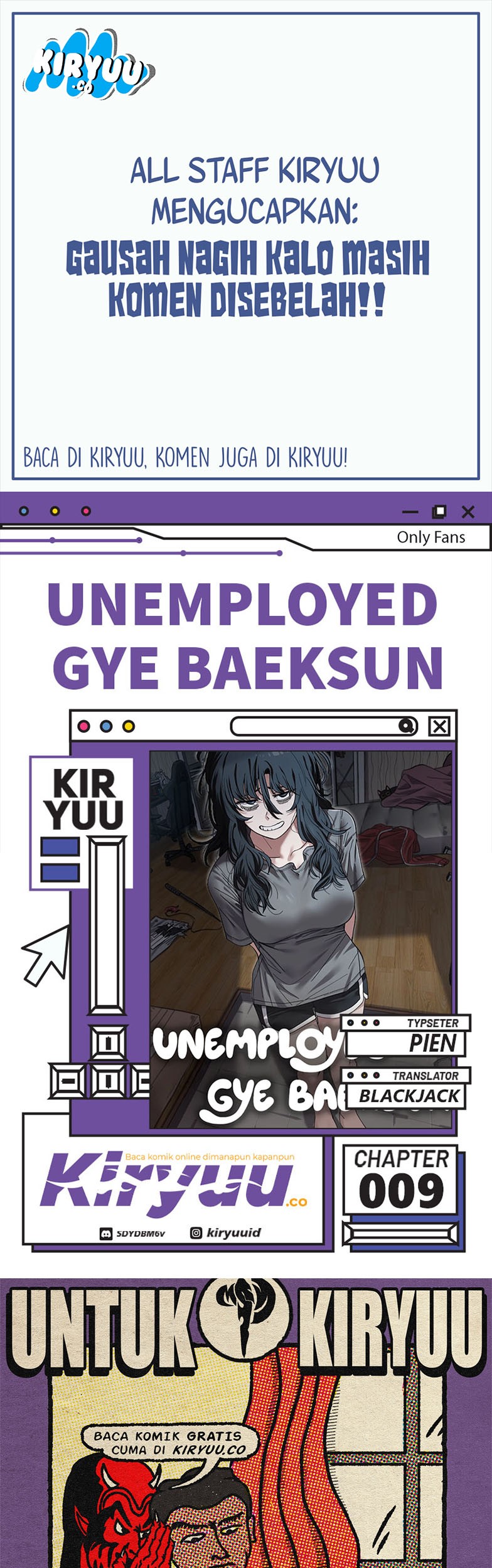 Komik Unemployed Gye Baek Soon Chapter 9 gambar nomor 1