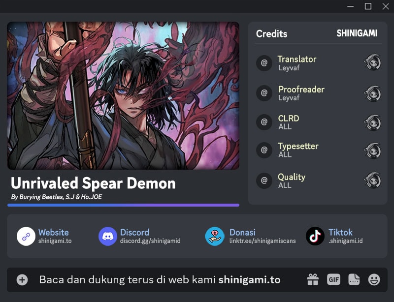 Komik Unrivaled Spear Demon Chapter 13 gambar nomor 1