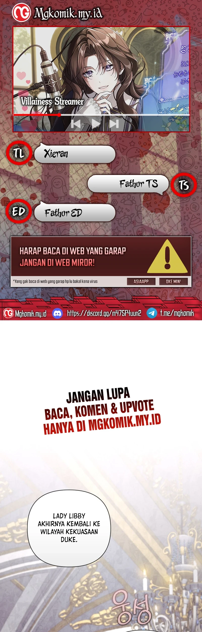 Komik Villainess Streamer Chapter 1 gambar nomor 1