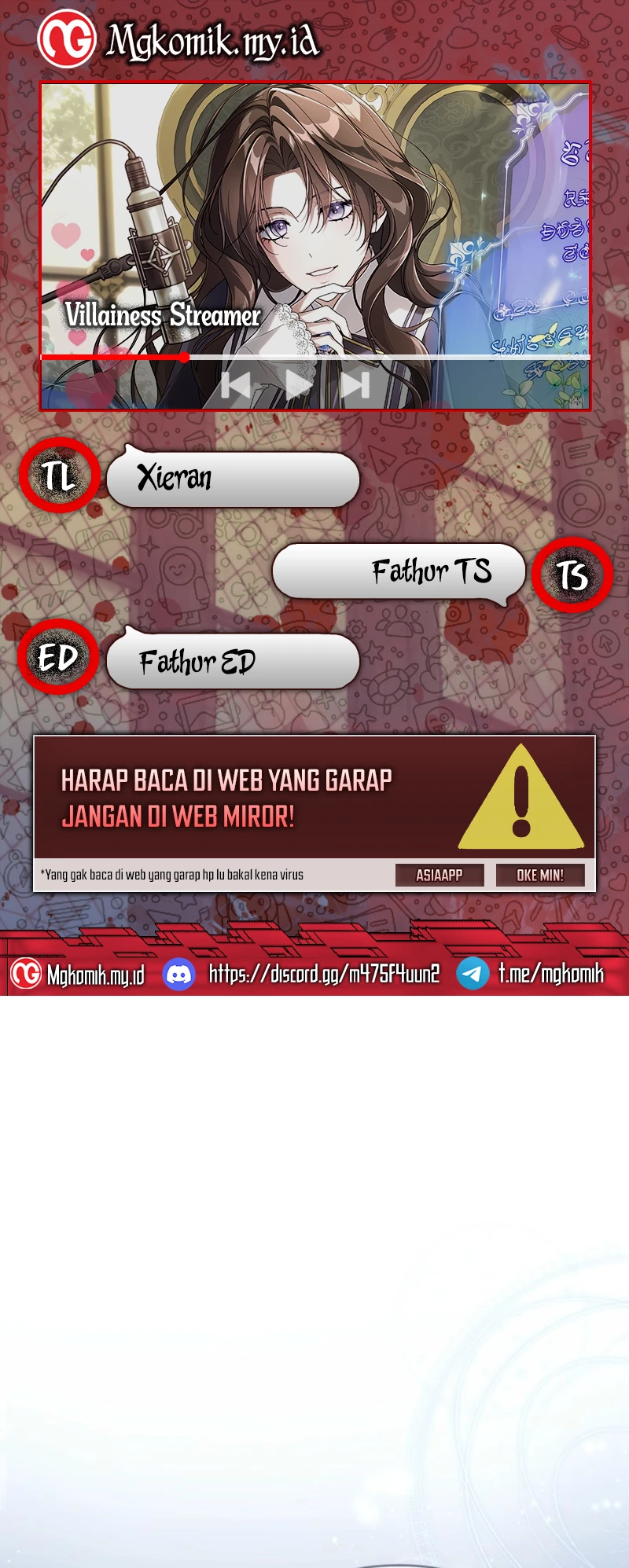 Komik Villainess Streamer Chapter 26 gambar nomor 1