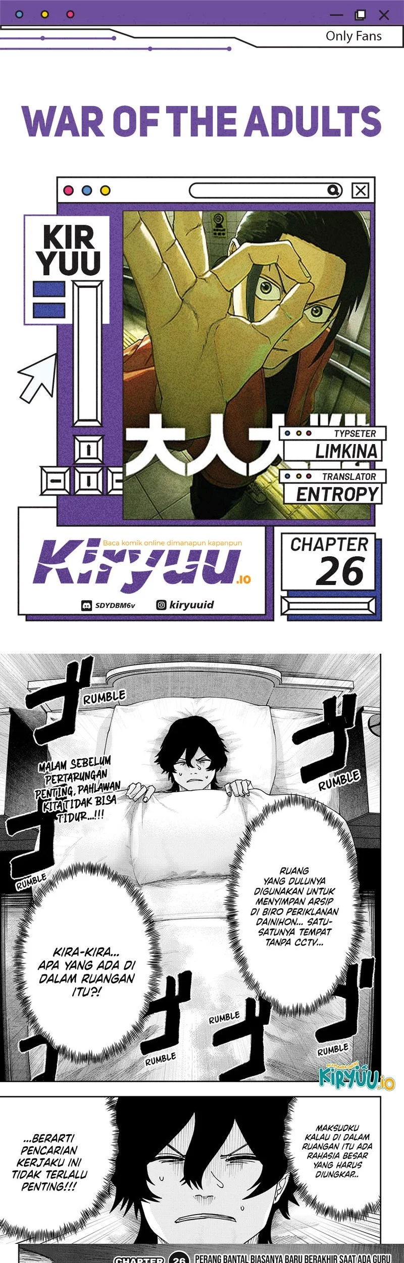 Komik War of the Adults Chapter 26 gambar nomor 1