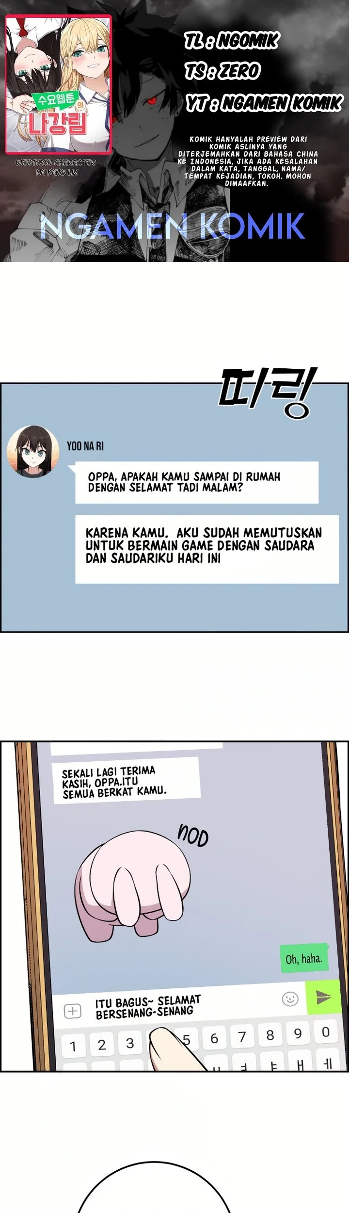 Komik Webtoon Character Na Kang Lim Chapter 58 gambar nomor 1