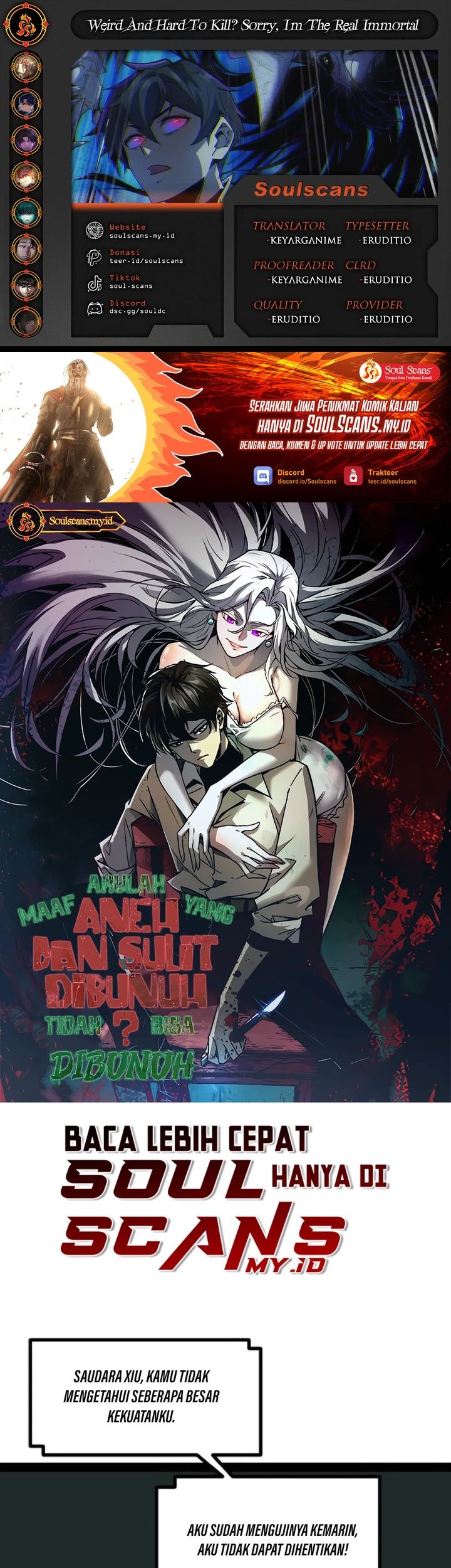 Komik Weird and Hard to Kill? Sorry, I’m the Real Immortal Chapter 48 gambar nomor 1