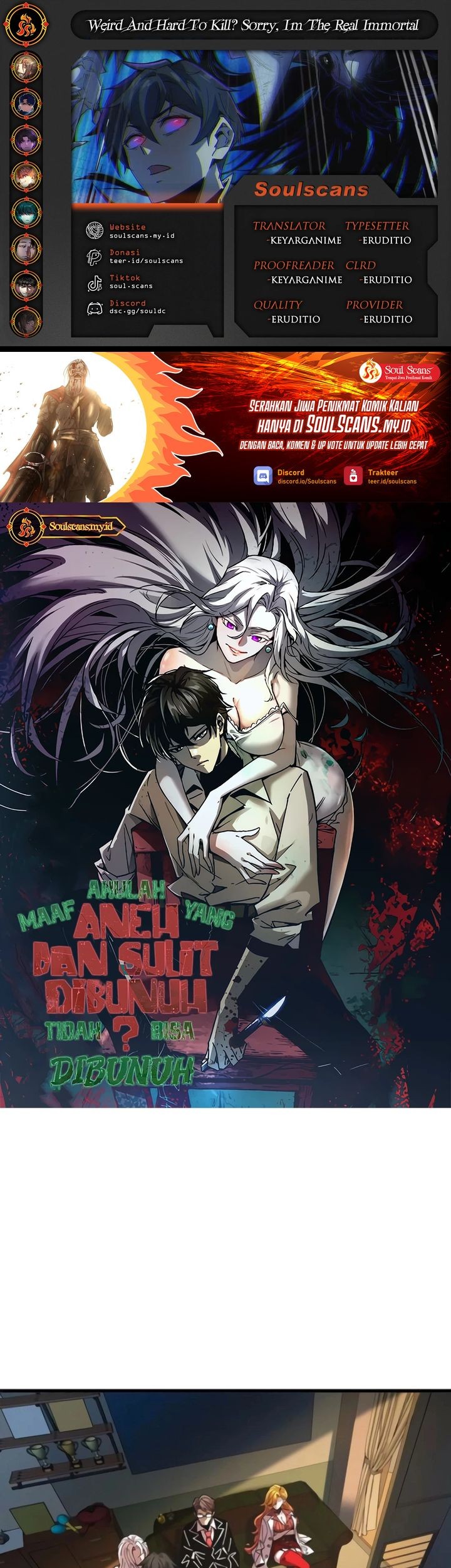 Komik Weird and Hard to Kill? Sorry, I’m the Real Immortal Chapter 49 gambar nomor 1