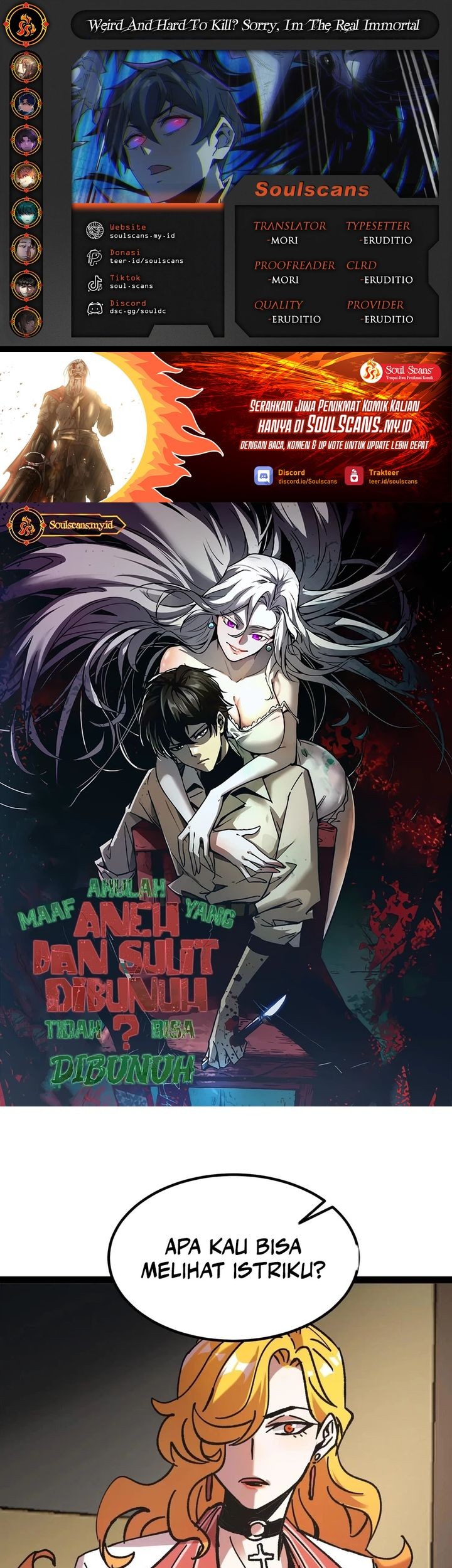 Komik Weird and Hard to Kill? Sorry, I’m the Real Immortal Chapter 51 gambar nomor 1