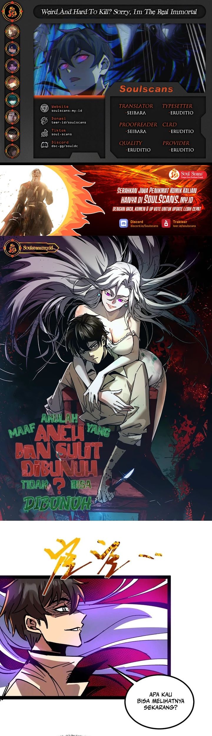 Komik Weird and Hard to Kill? Sorry, I’m the Real Immortal Chapter 52 gambar nomor 1