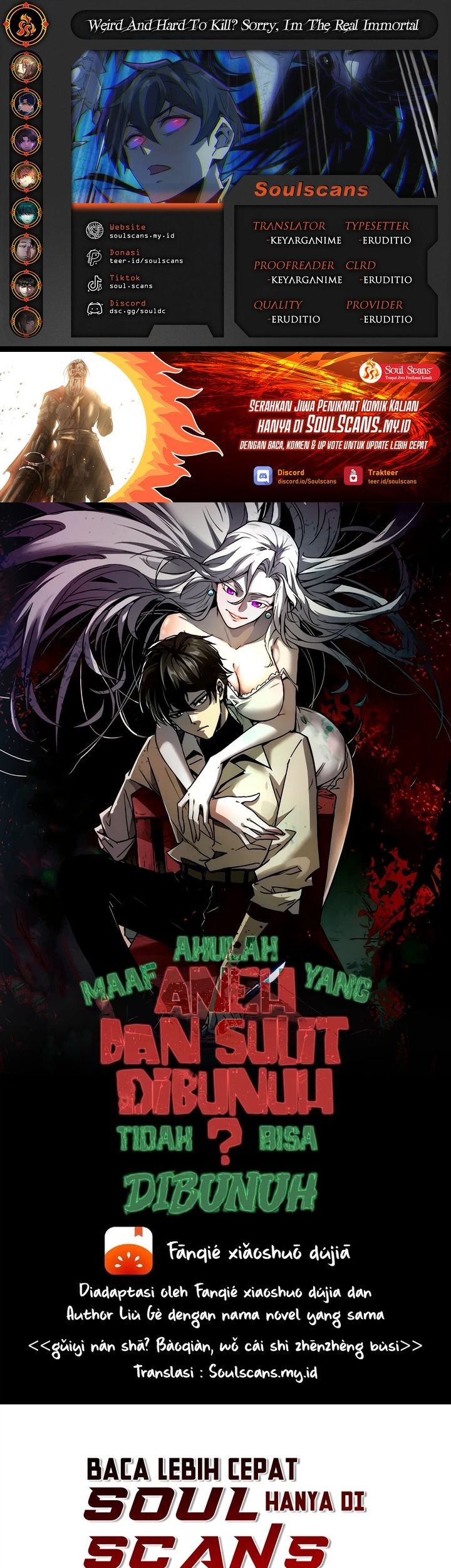 Komik Weird and Hard to Kill? Sorry, I’m the Real Immortal Chapter 60 gambar nomor 1