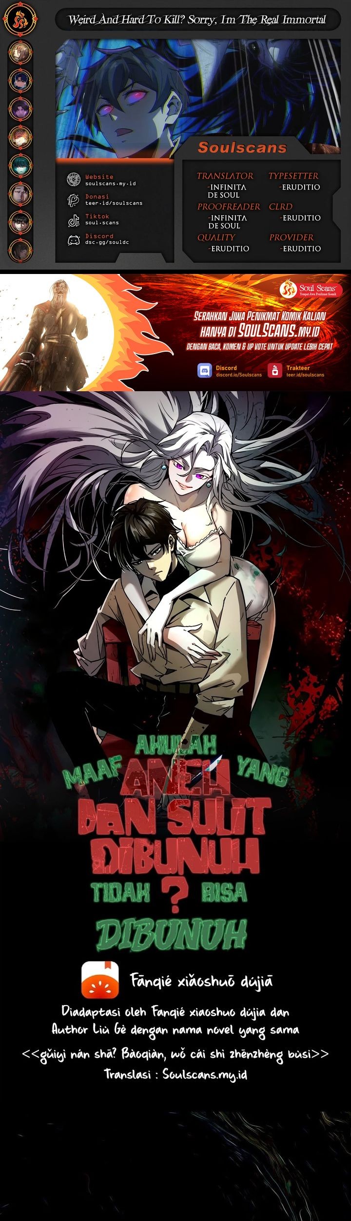 Komik Weird and Hard to Kill? Sorry, I’m the Real Immortal Chapter 88 gambar nomor 1