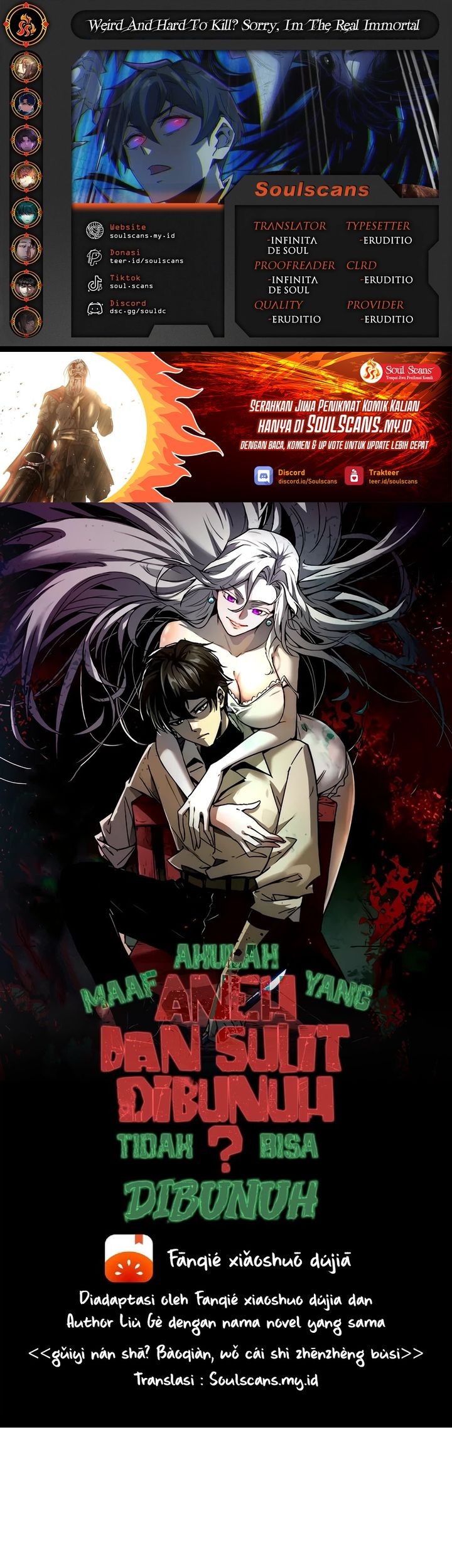 Komik Weird and Hard to Kill? Sorry, I’m the Real Immortal Chapter 89 gambar nomor 1
