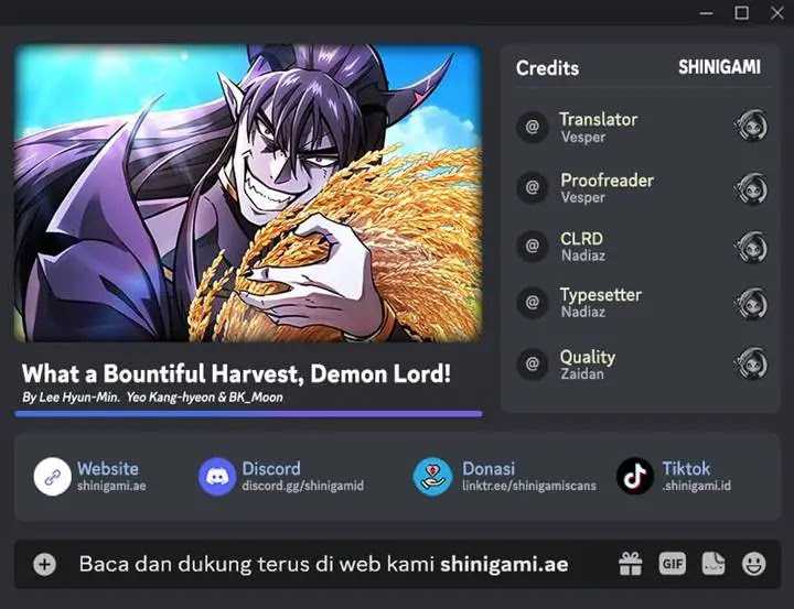 Komik What A Bountiful Harvest, Demon Lord! Chapter 12 gambar nomor 1