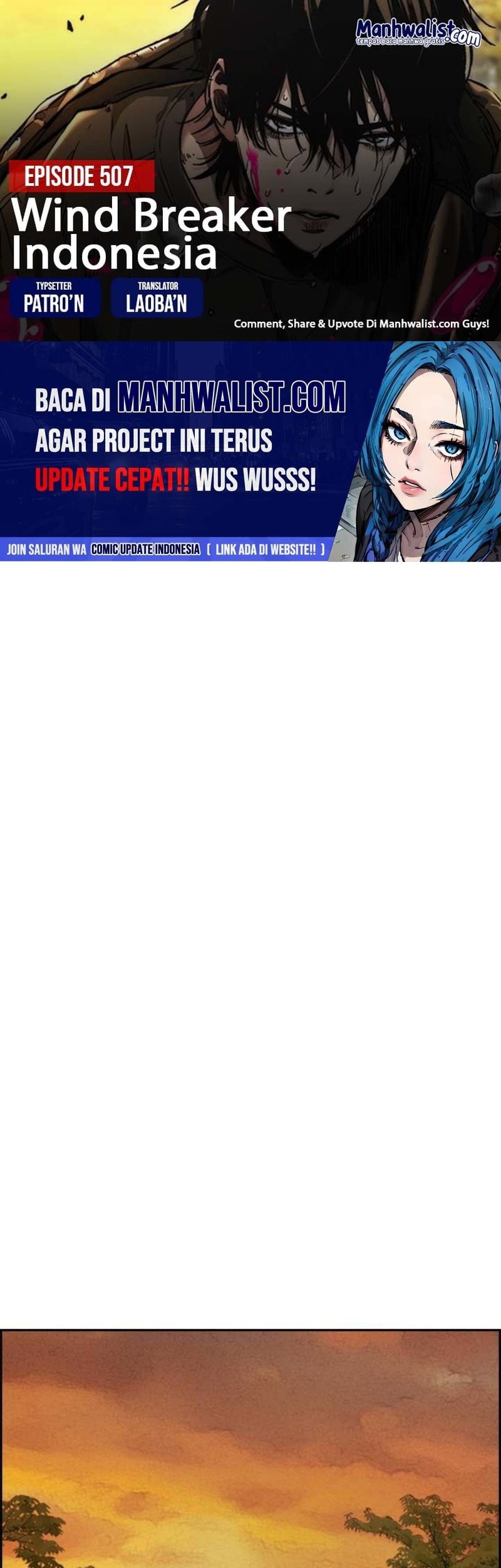 Komik Wind Breaker Chapter 507 gambar nomor 1
