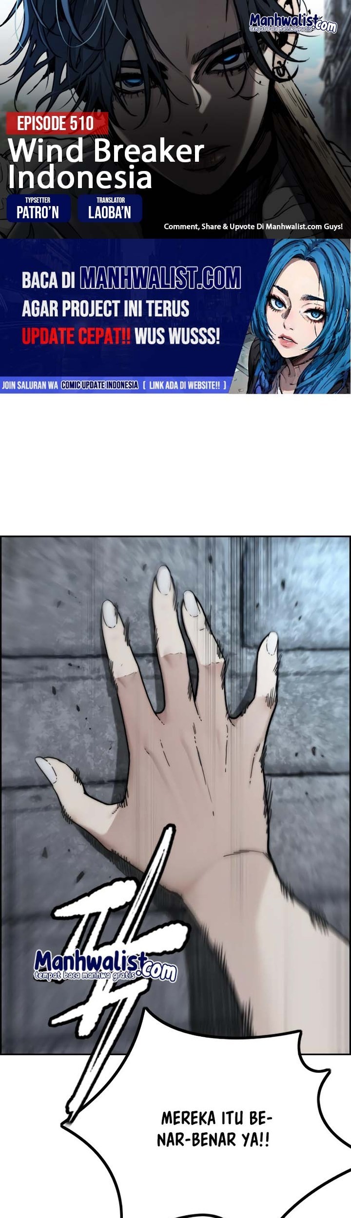 Komik Wind Breaker Chapter 510 gambar nomor 1