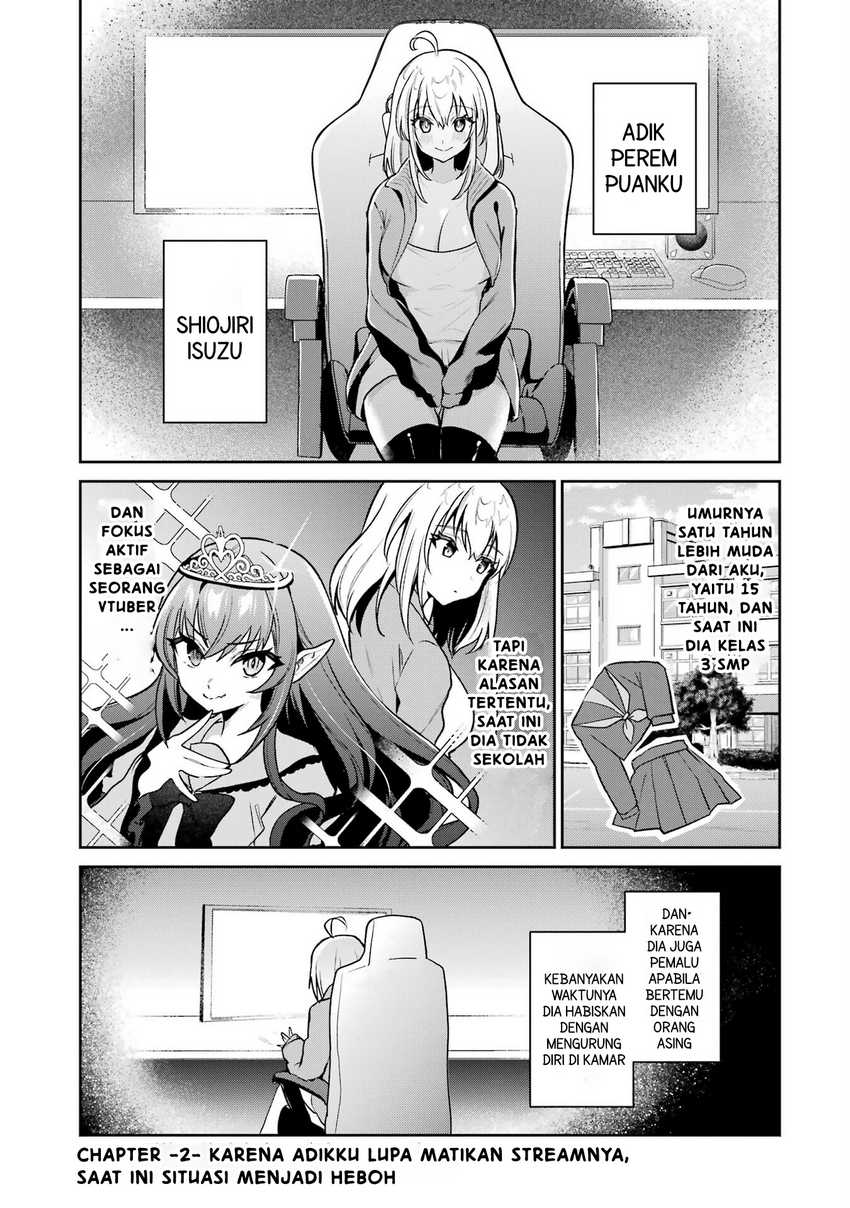 Manga Yuumei VTuber no Ani Dakedo Nazeka Ore ga Yuumei ni Natteita Chapter 1.5 gambar nomor 2