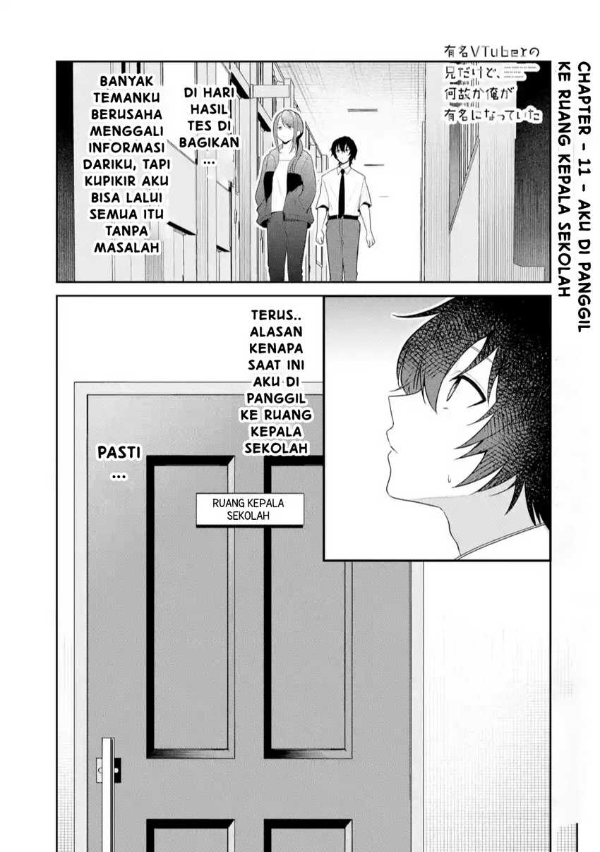 Manga Yuumei VTuber no Ani Dakedo Nazeka Ore ga Yuumei ni Natteita Chapter 11.1 gambar nomor 2