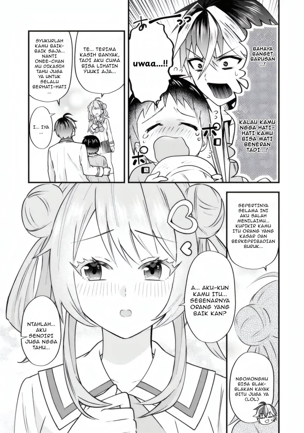 Yarikonda ren’ai game no akuyaku ni tensei shita node, gensaku chishiki de hiroin o kōryaku shimasu Chapter 4.4 Gambar 8