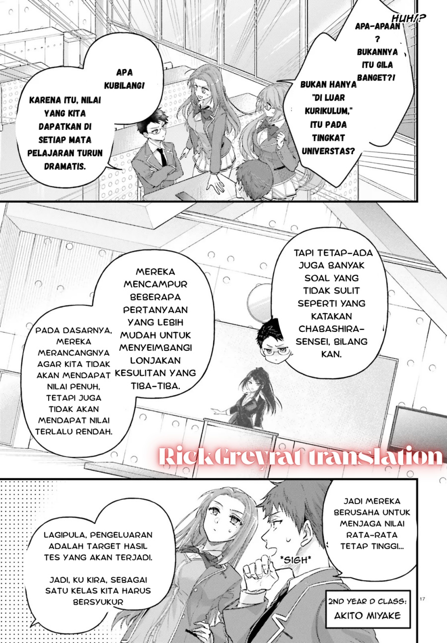 Manga Youkoso Jitsuryoku Shijou Shugi no Kyoushitsu e 2-nensei-hen 2nd Stage Chapter 1.2 gambar nomor 2