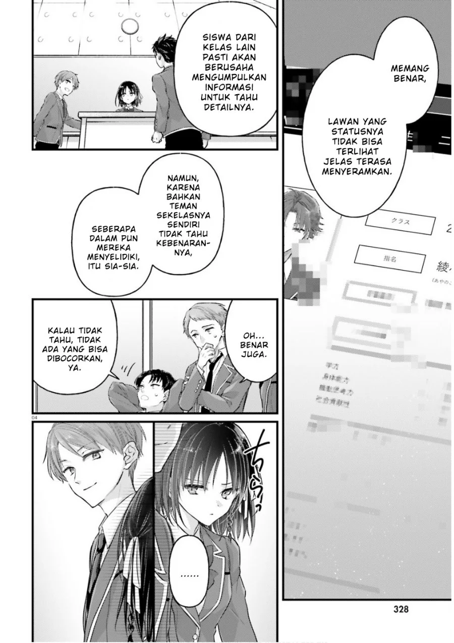 Youkoso Jitsuryoku Shijou Shugi no Kyoushitsu e 2-nensei-hen 2nd Stage Chapter 3 Gambar 4