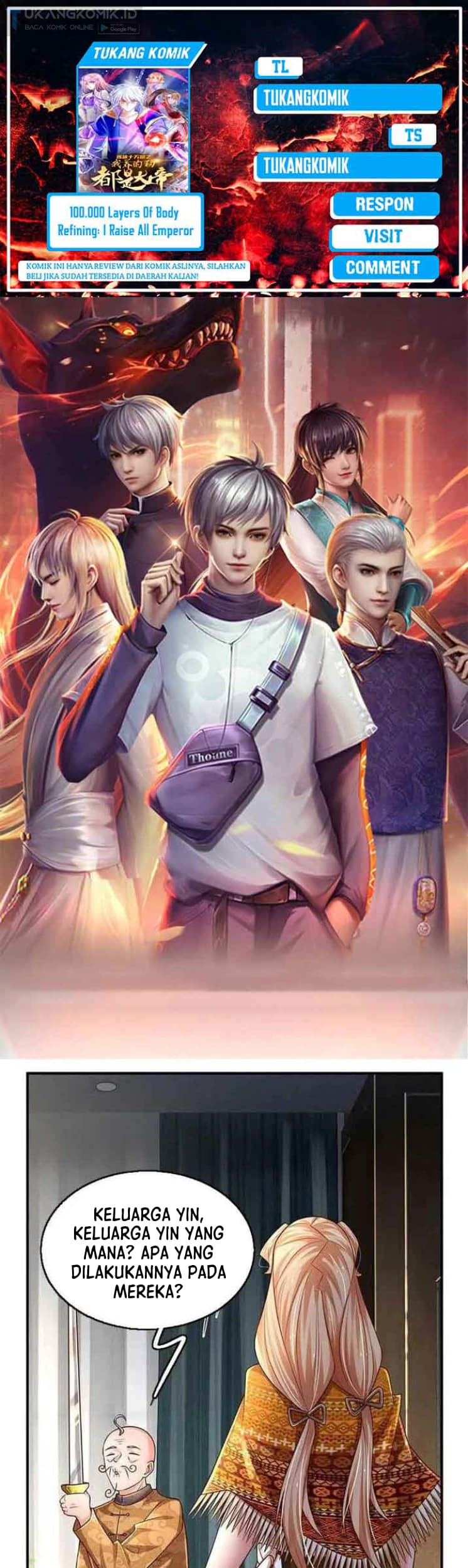 Komik 100.000 Layers Of Body Refining: I Raise All Emperor Chapter 253 gambar nomor 1