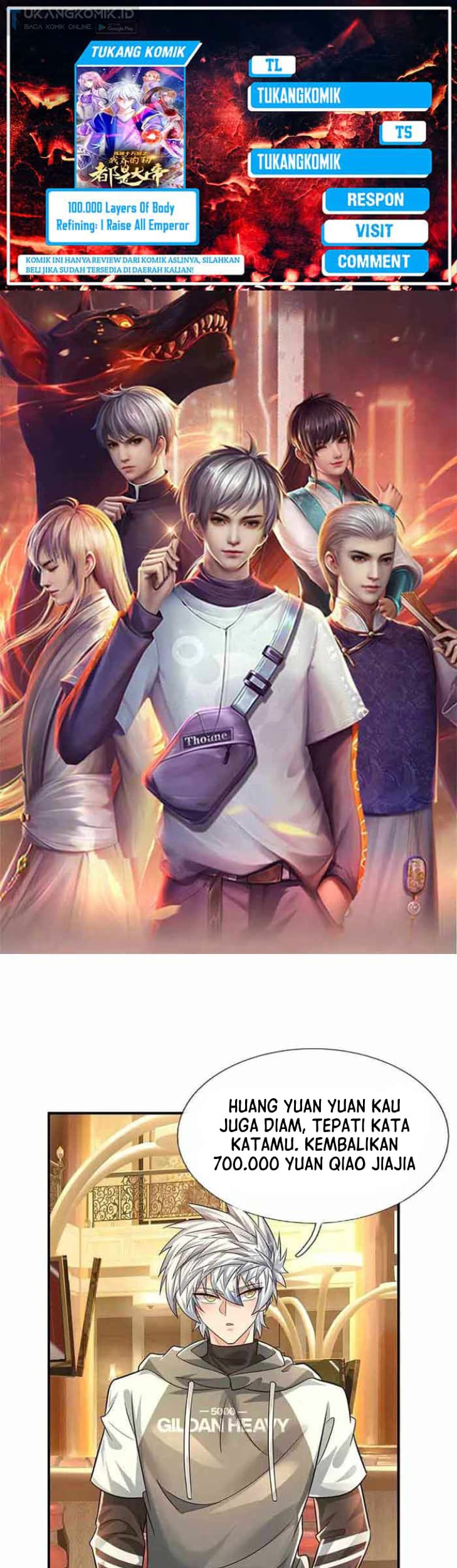 Komik 100.000 Layers Of Body Refining: I Raise All Emperor Chapter 290 gambar nomor 1
