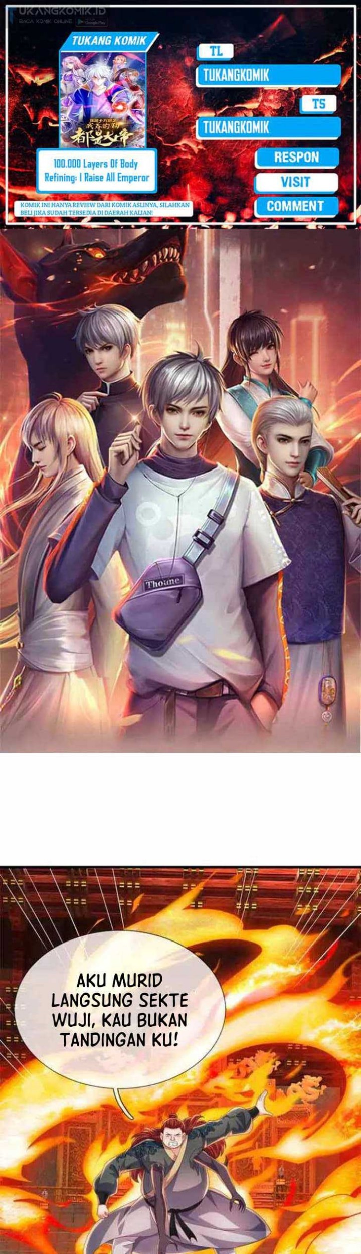Komik 100.000 Layers Of Body Refining: I Raise All Emperor Chapter 342 gambar nomor 1