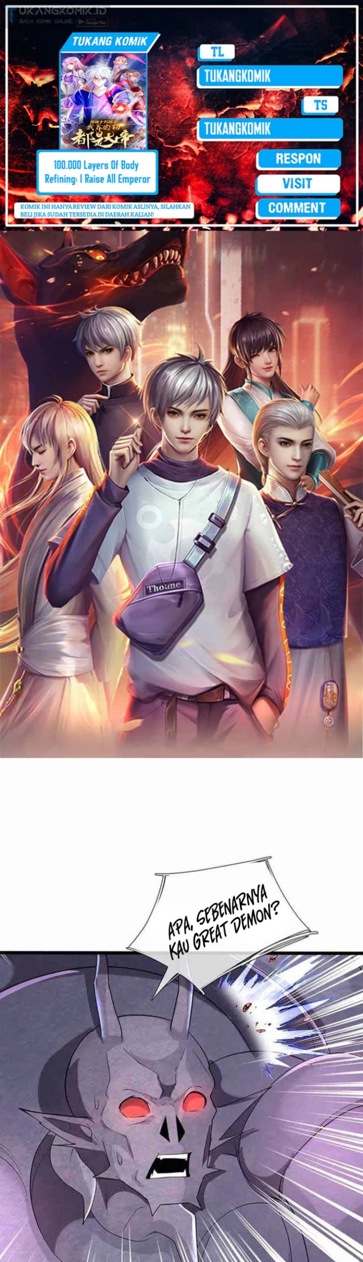 Komik 100.000 Layers Of Body Refining: I Raise All Emperor Chapter 349 gambar nomor 1