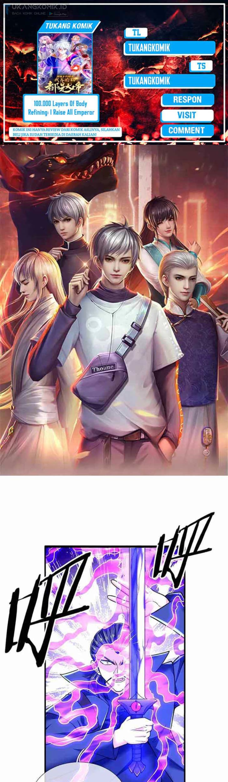 Komik 100.000 Layers Of Body Refining: I Raise All Emperor Chapter 351 gambar nomor 1