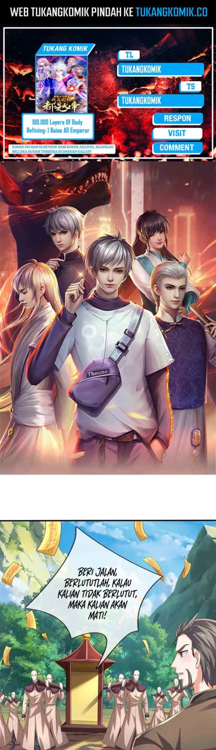 Komik 100.000 Layers Of Body Refining: I Raise All Emperor Chapter 362 gambar nomor 1