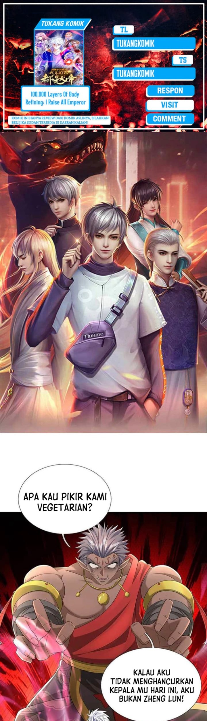 Komik 100.000 Layers Of Body Refining: I Raise All Emperor Chapter 383 gambar nomor 1