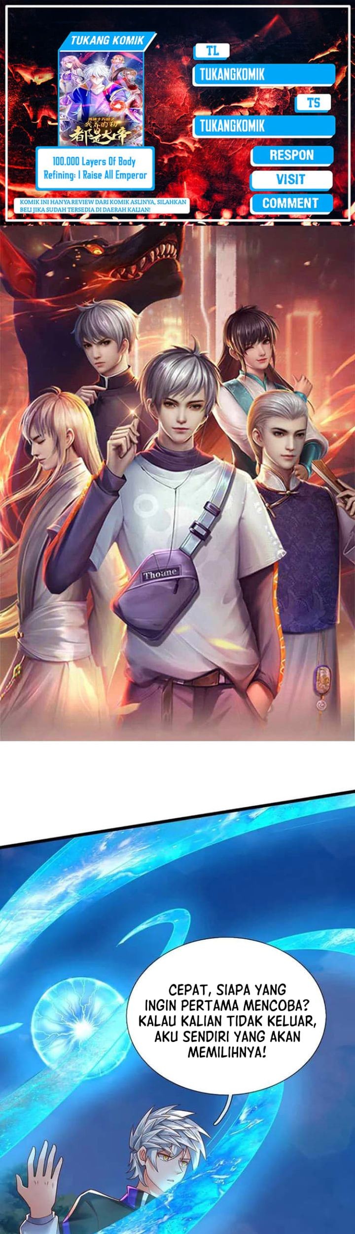 Komik 100.000 Layers Of Body Refining: I Raise All Emperor Chapter 388 gambar nomor 1