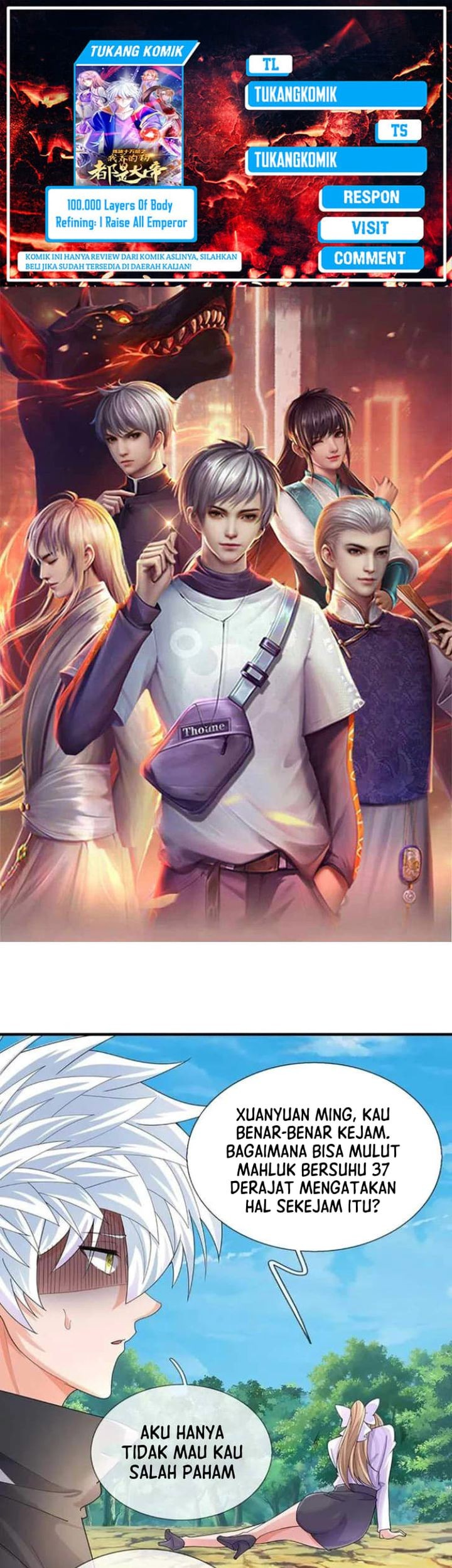 Komik 100.000 Layers Of Body Refining: I Raise All Emperor Chapter 390 gambar nomor 1
