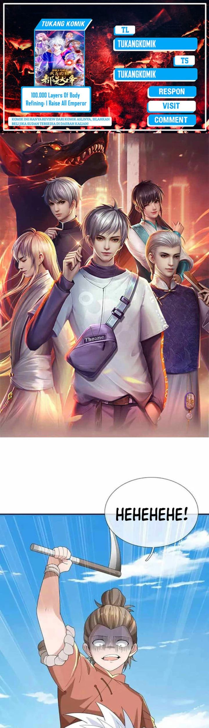 Komik 100.000 Layers Of Body Refining: I Raise All Emperor Chapter 391 gambar nomor 1