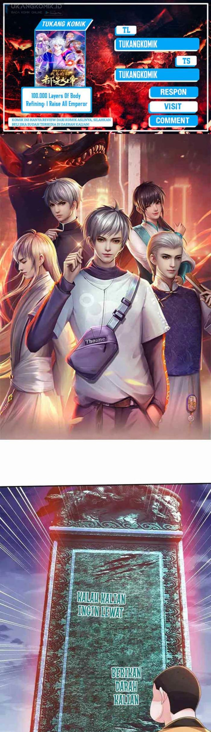 Komik 100.000 Layers Of Body Refining: I Raise All Emperor Chapter 337 gambar nomor 1