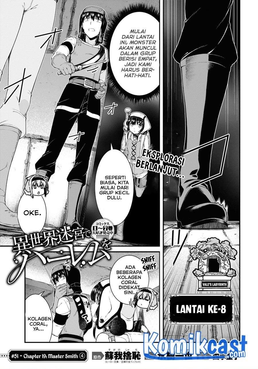 Komik Isekai Meikyuu de Harem wo Chapter 51 gambar nomor 1