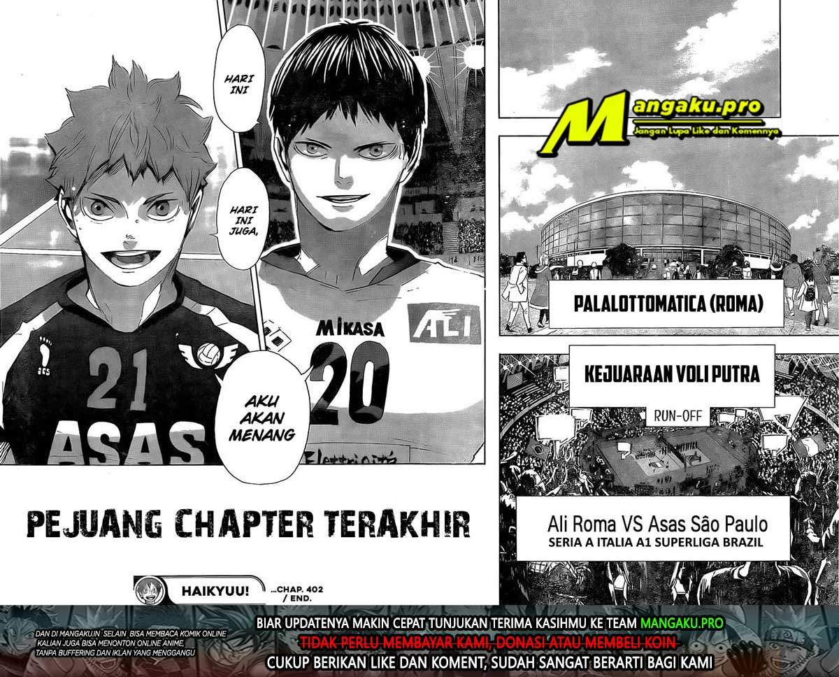 Haikyuu!! Chapter 402 Gambar 23
