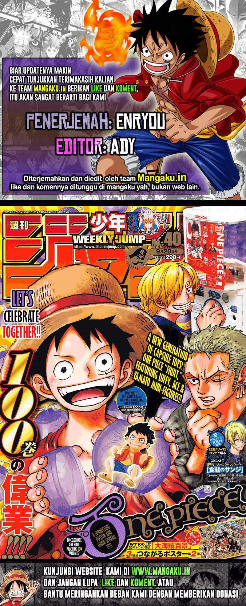 Komik One Piece Chapter 1024 gambar nomor 1