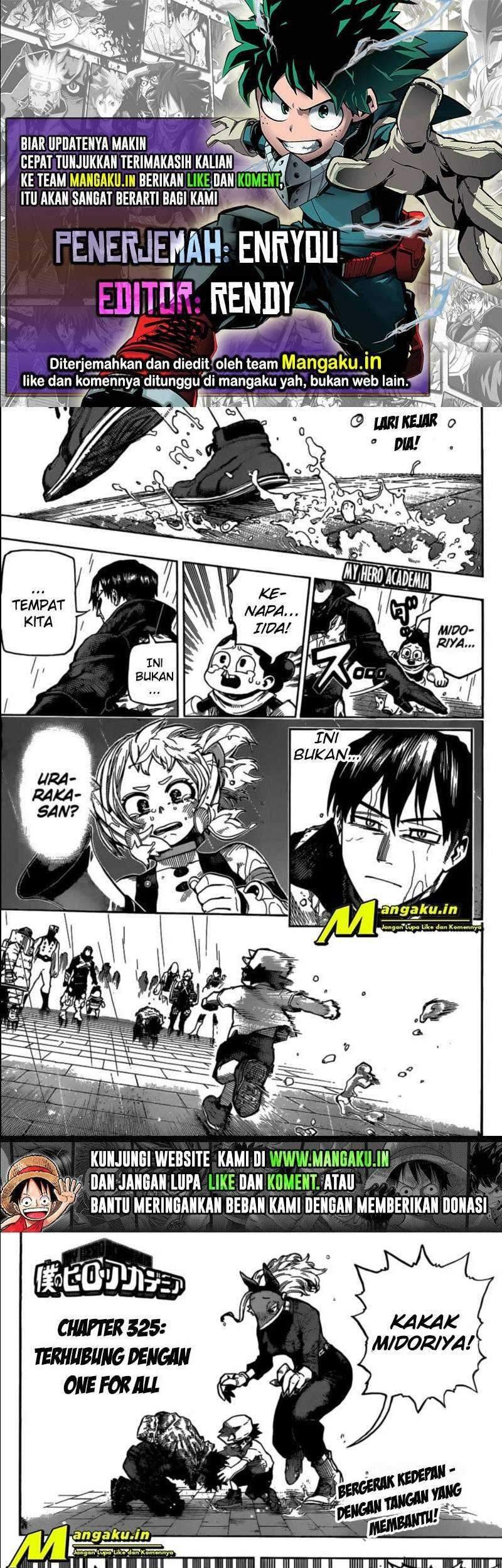 Komik Boku no Hero Academia Chapter 325 gambar nomor 1