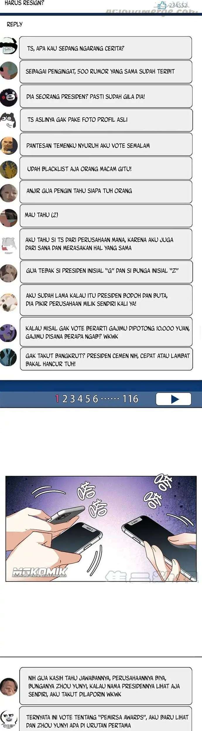 She Is Coming, Please Get Down! Chapter 46.2 Gambar 17