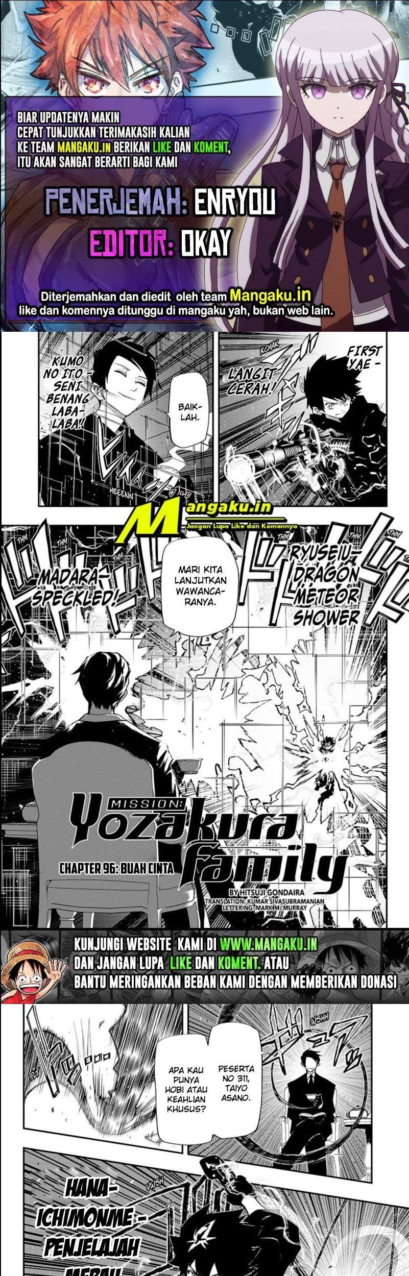Komik Mission: Yozakura Family Chapter 96 gambar nomor 1