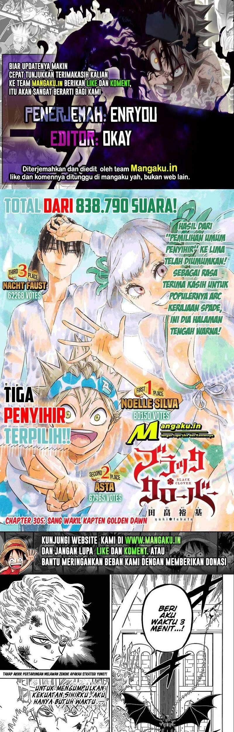 Komik Black Clover Chapter 305 gambar nomor 1