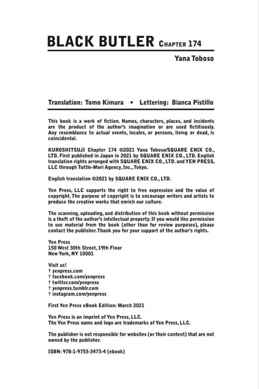 Kuroshitsuji Chapter 174 Gambar 15