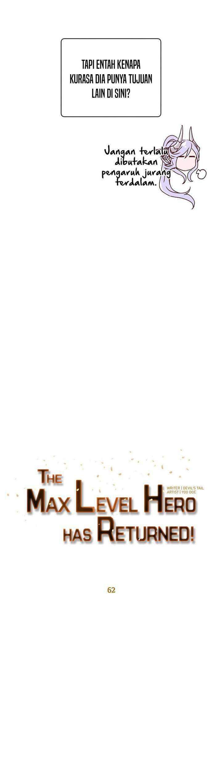 The MAX leveled hero will return! Chapter 62 Gambar 28