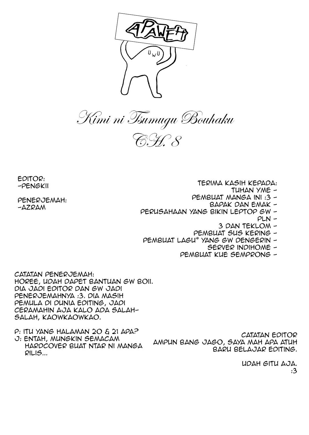 Kimi ni Tsumugu Bouhaku Chapter 8 Gambar 22