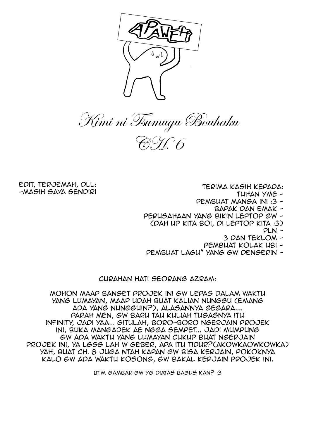 Kimi ni Tsumugu Bouhaku Chapter 6 Gambar 20