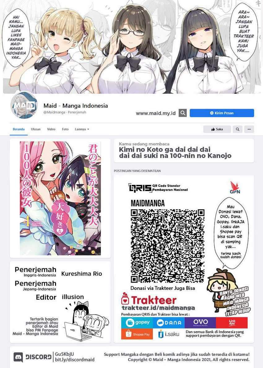 Manga Kimi no Koto ga Dai Dai Dai Dai Daisuki na 100-ri no Kanojo Chapter 57 gambar nomor 2